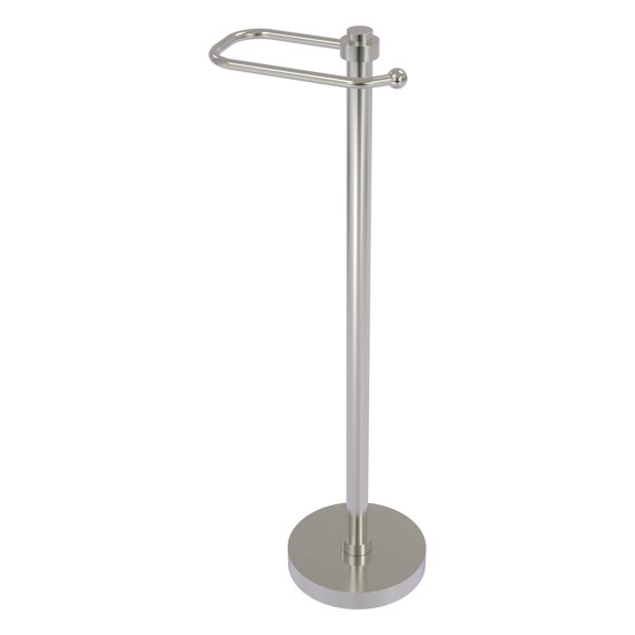 European Style Toilet Tissue Stand - Satin Nickel / Smooth