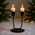 thumbnail image 1 of European-Style Vintage Iron Candlestick, A Timeless Decorative Accent For Enhancing The Elegance Of Living Room Mantels And Formal Dining Table Settings Throughout The Year, 1 of 8