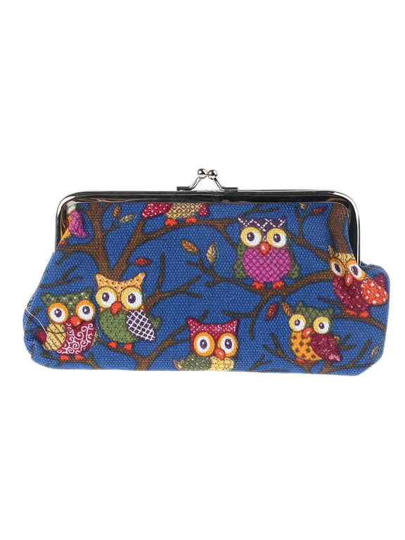 European Style Women Lovely Owl Hasp Purse Lady Wallet Clutch Bag