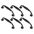 thumbnail image 1 of European Styles Black Drawer Pulls Smooth Grip Aluminum Cabinet Handle For Furniture Door Drawers Simple Mounting, 1 of 9