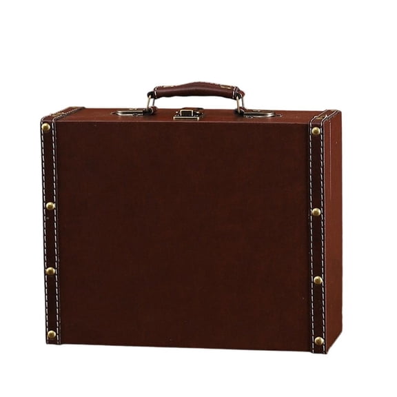 European Styles Leather Storage Trunk Large Capacity Designs Travel Case