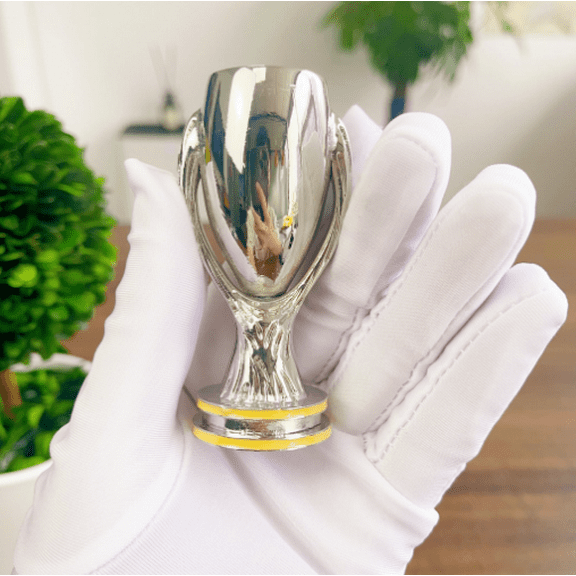 European Super Cup Trophy, 8 cm Metal Trophy, Christmas Halloween Gifts.