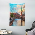 thumbnail image 1 of European Tapestry, Scenic Summer View at Sunset Copenhagen Denmark Old Scandinavian View City Europe, Wall Hanging for Bedroom Living Room Dorm Decor, 40W X 60L Inches, Multicolor, by Ambesonne, 1 of 2