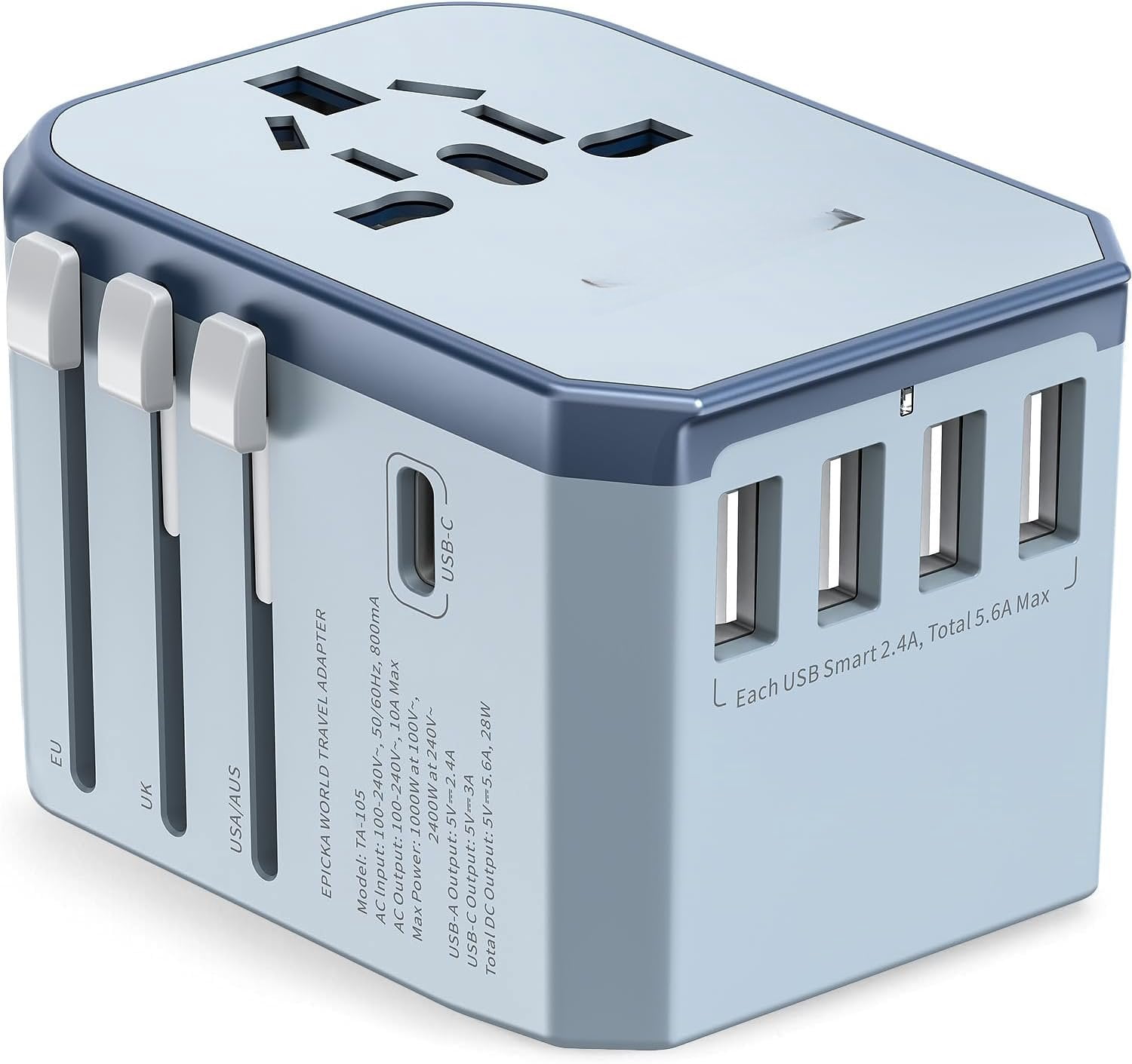 European Travel Plug Adapter, Universal Travel Adapter - International ...