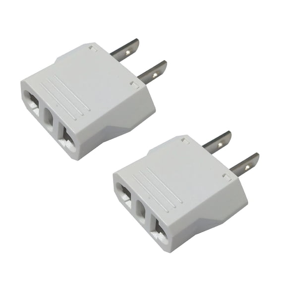 European to US Plug Adapter, Travel Plug Adapter, Connecting Plugs to Regular Electrical Wall Outlets, for Travel and Home Use with Electronic Devices, Adapters & Multi-Outlets