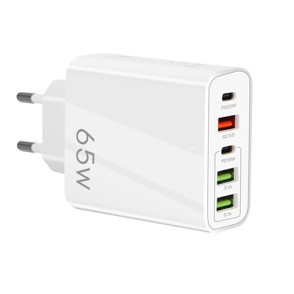 European USB C Charger Block,PD20W QC3.0 Fast Charging Multi Ports,2 USB C 3 USB A Europe Plug Compatible for iPhone 15 14 13 12 11 Pro Max XS XR X SE Plus,Samsung S22 S21 A13,Phones