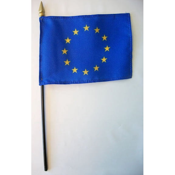 European Union - 4"X6" Stick Flag