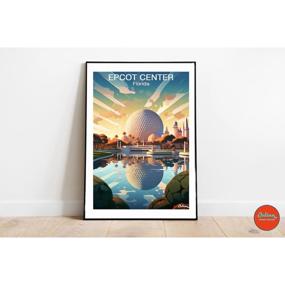 European Village Print, Lake And Mountain Print, Scenic Landscape Wall Art Home Decor #5033, 24x36 UNFRAMED