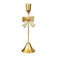 thumbnail image 1 of European Vintage Iron Candlestick Holder, Gold Decorative Candle Stand for Romantic Table Decor, Candlelight Dinner Accessory, Home Fireplace Christmas Holiday Decoration, Minimalist Centerpiece, 1 of 6