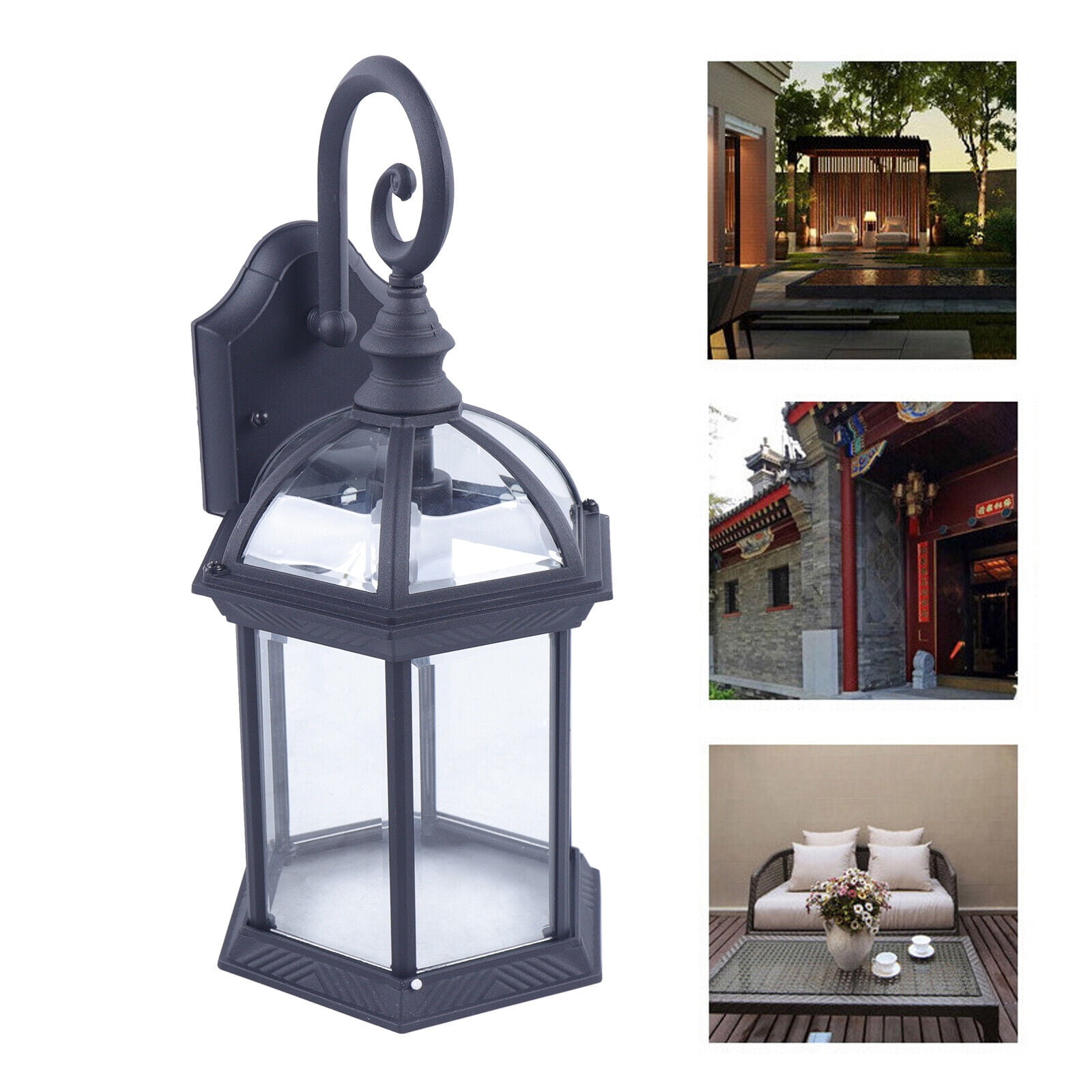 European Wall Lamp, E26 Lamp Holder, Outdoor Wall Light Fixtures for Decoration 110-240V