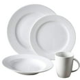 thumbnail image 1 of European White Rim Dinnerware 4-Piece Set For 1, 1 of 3