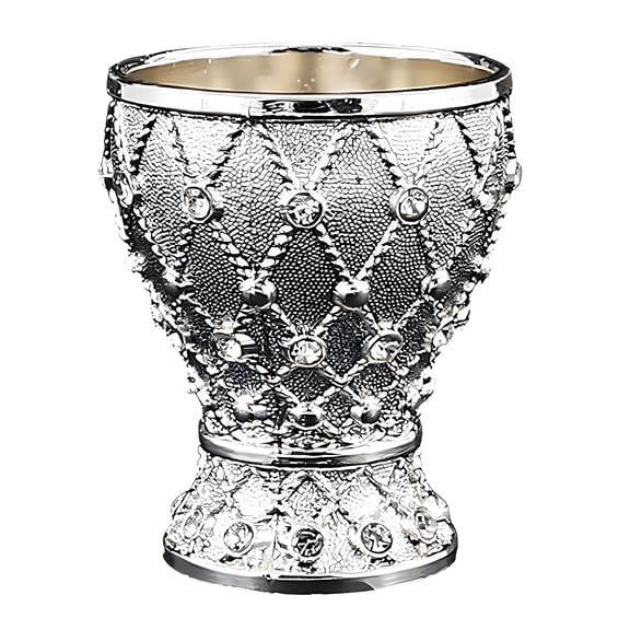 European Wine Chalice with Rhinestone Designs for Ice Drinks