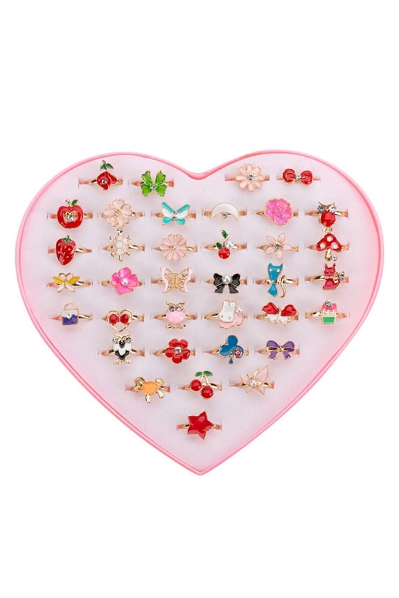 European Wolf Retro Punk Trend Ring for Men – Classic European Style Wolf Line Ring in Modern Rock 36PCS