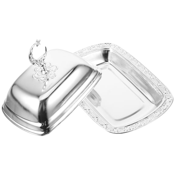 European and American Creative Snack Plate Metal Tray with Lid Cheeseits Cheeses