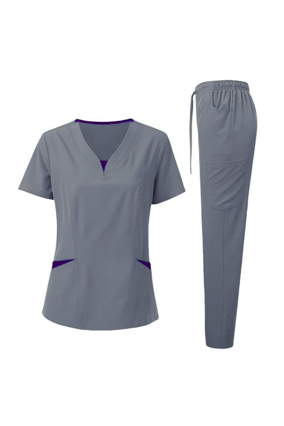 European and American Cross - Border Women's Scrub Sets for Operating Rooms - Ideal for Nurses, Oral Care Workers