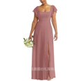 thumbnail image 1 of European and American Foreign trade chiffon bridesmaid dress with split long long dress slim backless girlfriend wedding evening dress, 1 of 6