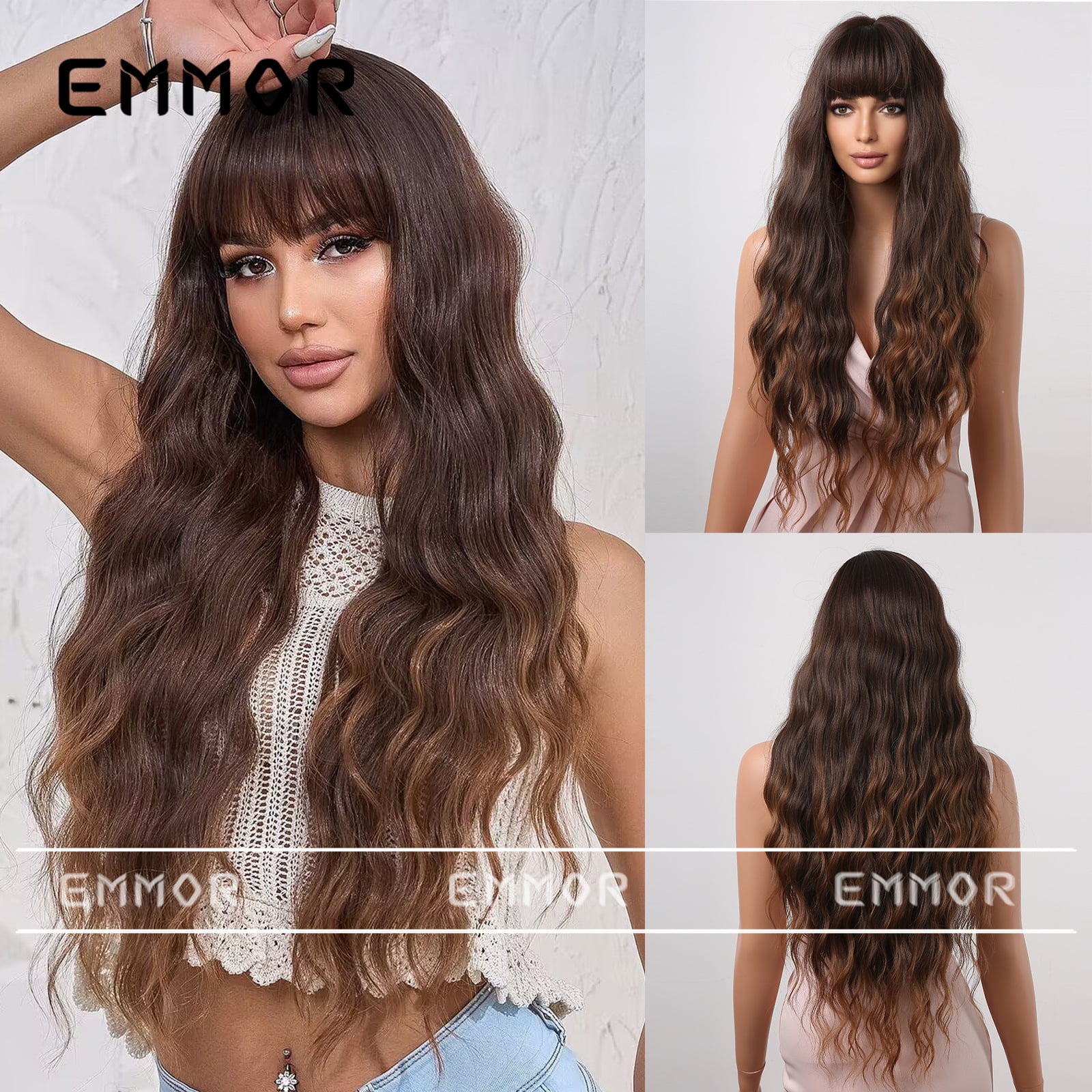 European and American Style Long Curly Wig for Women main image 1