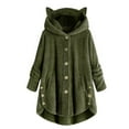thumbnail image 1 of European and American button hooded cat ears plush top, 1 of 9