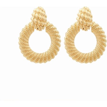 European and Premium American minimalist earrings geometric women commuting to summer beach, size: 4.7 * 3.5cm[k840]