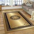 thumbnail image 1 of European ковер carpet for living room Modern Decoration Bedroom Gold Black Rugs Parlor Hall Decor Home Floor Mat Non-slip, 1 of 5