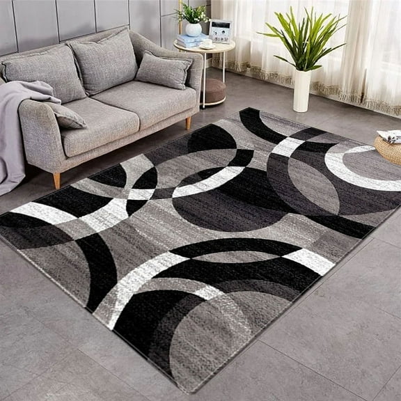 European geometric lines printed decorative carpet bedroom bathroom living room restaurant