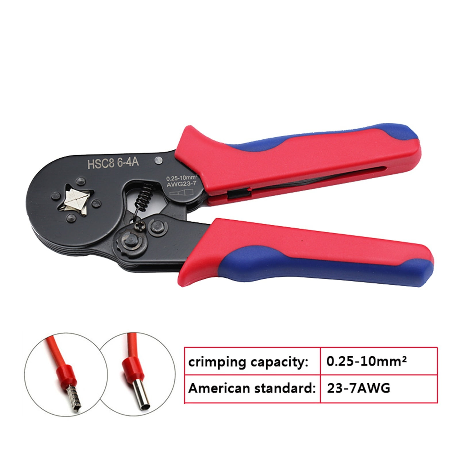 European style Crimper Terminal Crimping Pliers Wire Stripper Crimper Ferrule Crimping Hand Tool Pliers+ 1200 Terminals Kit Set ,Durability That Lasts