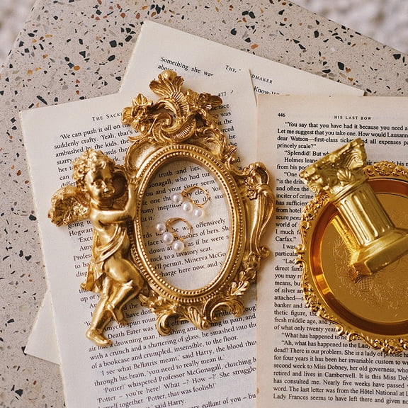 European style Resin Photo Frame for Home Office Desk Angel & Fairy 150x125mm