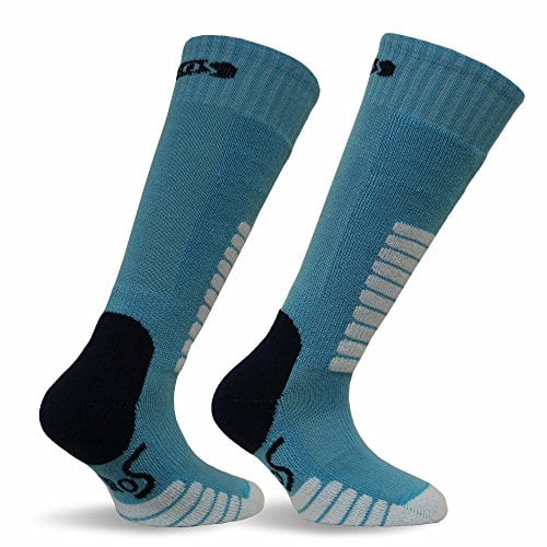 Eurosocks Unisex Child Ski Supreme Junior Sock, Turquoise, XXX-Small