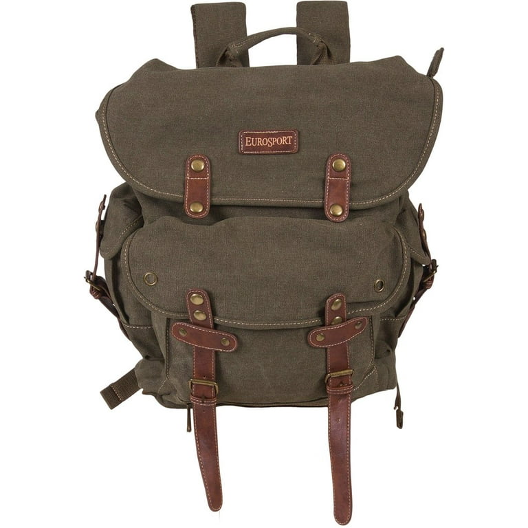 Eurosport Backpack Vintage Style WWII World War II Heavy Duty