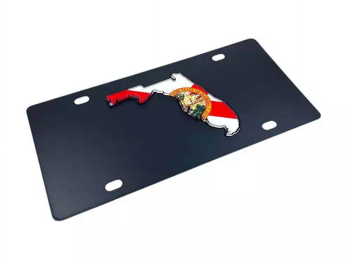 American Flag Mountain License Plate, Decorative Front Car Plate