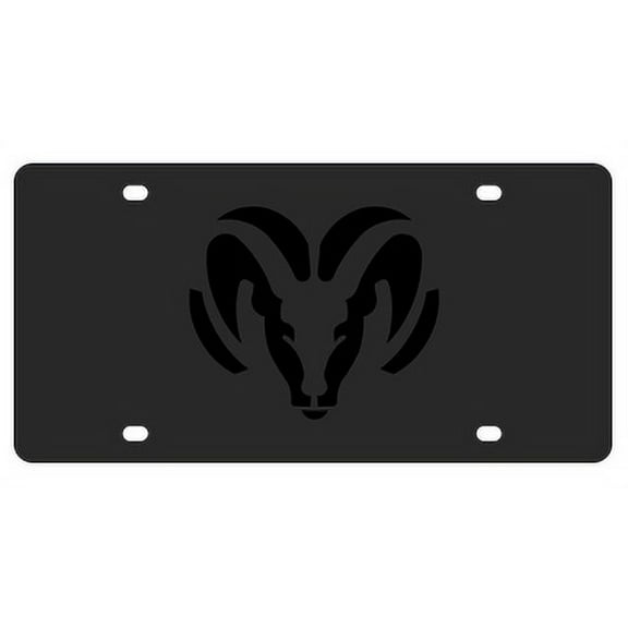 Eurosport Daytona Logo License Plate for Dodge Ram (Carbon Black)