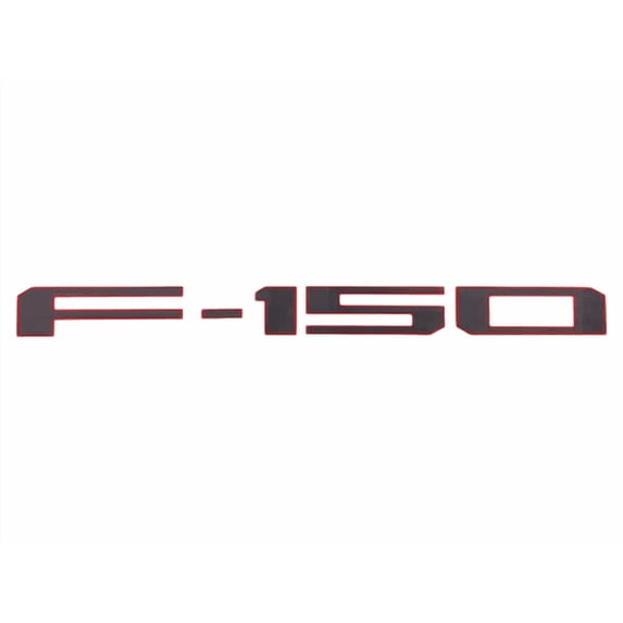 Eurosport Fits 2021-Current, Ford F150 Tailgate Letters (Gray with Red Outline)