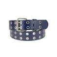 thumbnail image 1 of Eurosport Solid Rich Fashion Color Double Grommet Belt - BW9915A - Navy - Medium, 1 of 2