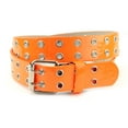 thumbnail image 1 of Eurosport Solid Rich Fashion Color Double Grommet Belt - BW9915A - Neon Orange - Medium, 1 of 1