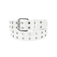 thumbnail image 1 of Eurosport Solid Rich Fashion Color Double Grommet Belt - BW9915A - White - 3X-Large, 1 of 1