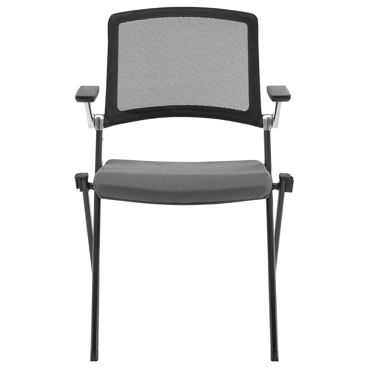 Euro Style Hilma Mesh Nesting Visitor Chairs, Stackable 4 High, 2-Pack ...
