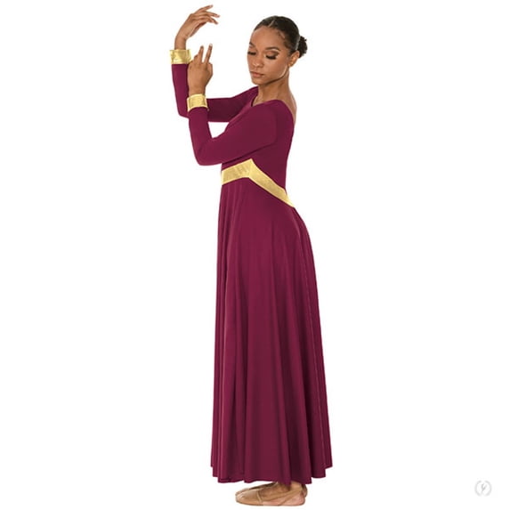 Eurotard Womens Long Sleeve High Favor Praise Dance Dress
