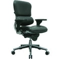 thumbnail image 1 of Eurotech Ergohuman Bonded Leather Mid-Back Chair, Black/Chrome, 1 of 2