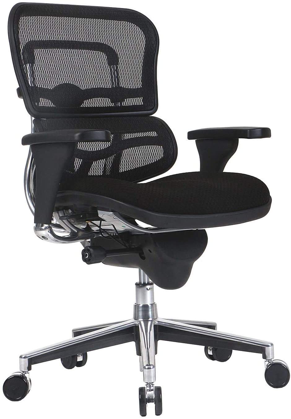 Eurotech Ergohuman Mesh Chair with Fabric Seat and Headrest Full