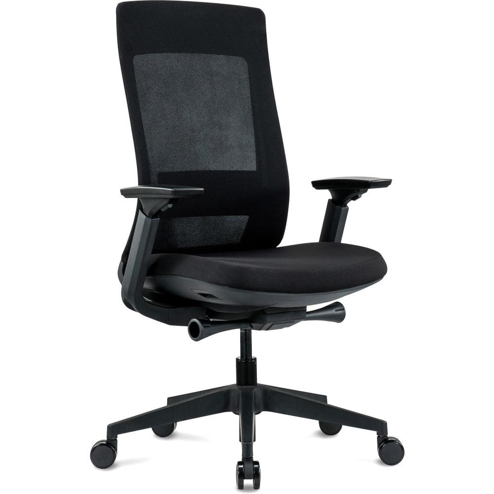 Elevate High-Back Executive Mesh and Fabric Swivel Chair in Black