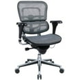 thumbnail image 1 of Eurotech Seating Ergohuman Mesh Managers Chair, Mid Back, Grey, 1 of 3