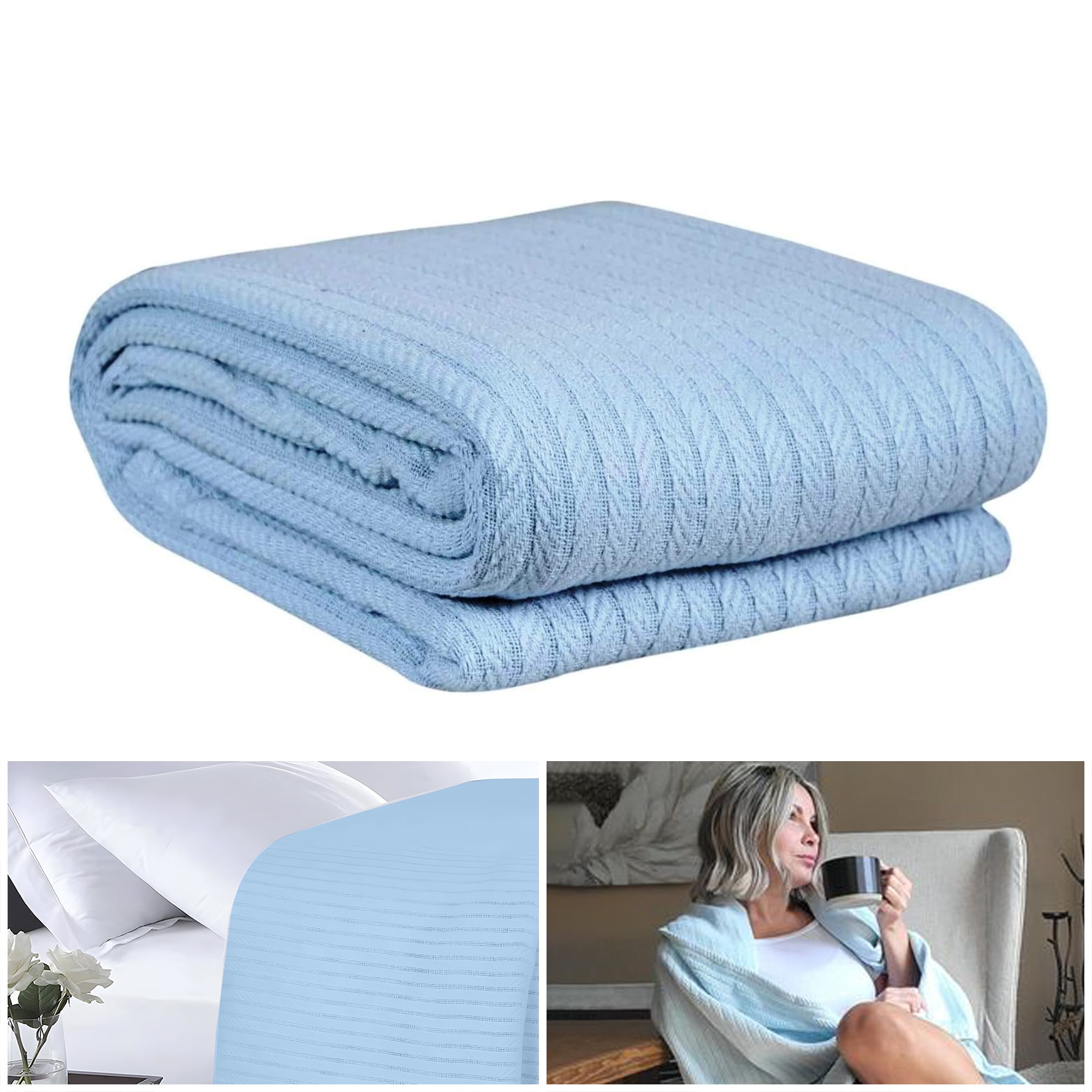 Breathable thermal cotton blanket sale
