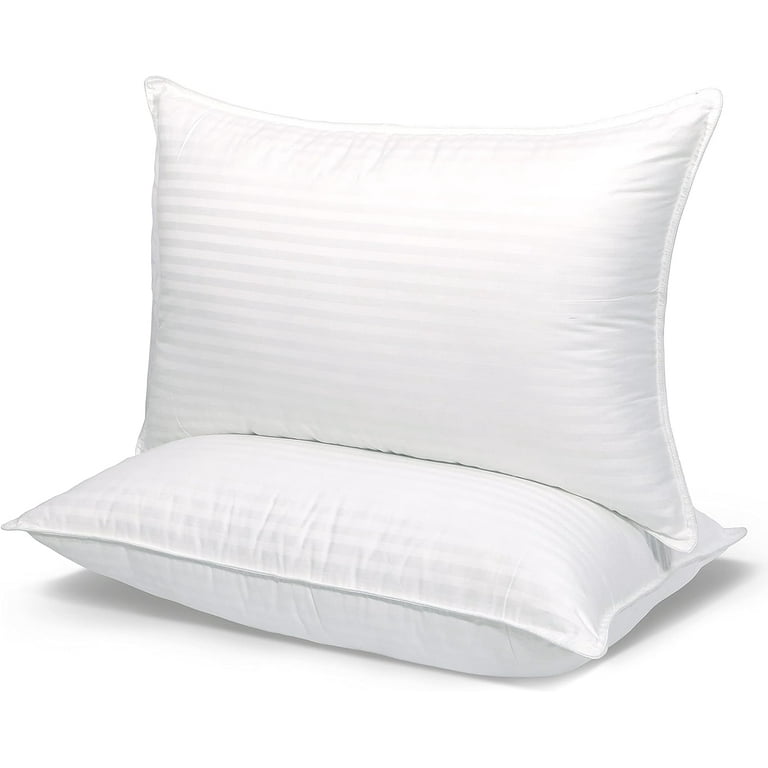Eurotex 100% Cotton Pillow Inserts 20x30 - Comfy Cotton cover filled with  cotton fibres for Sham, Fluffy Sleeping Bed Pillows