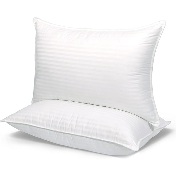 Eurotex 20x26 inch 100% Cotton Pillow Inserts Soft Fluffy for Bed, Pack of 2