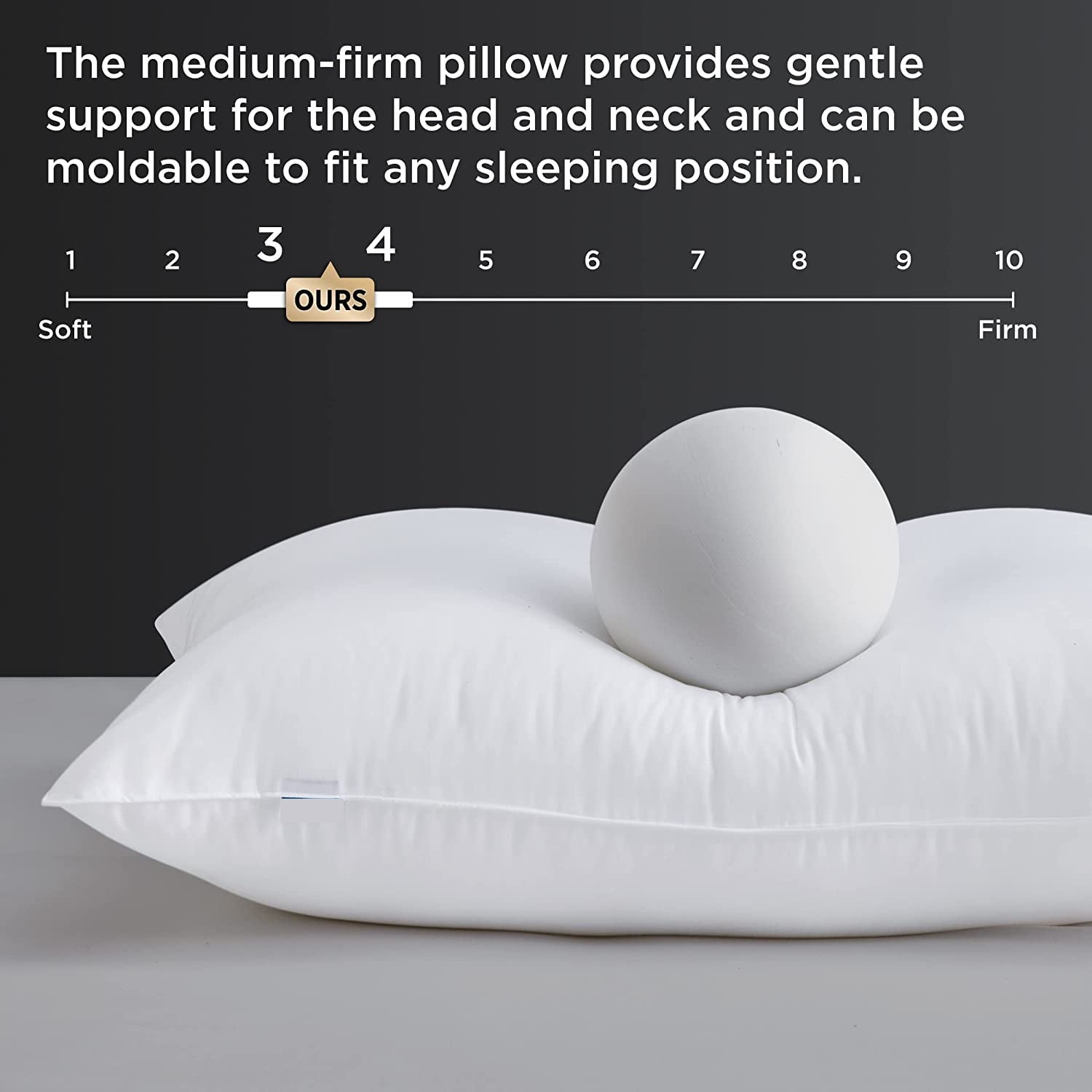 Eurotex Bed Pillows for Sleeping Hotel Quality, Supportive Down