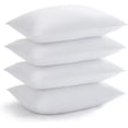thumbnail image 1 of Eurotex Bed Pillows for Sleeping, Hotel Quality with Premium Soft Microfiber Fill for Back, Stomach or Side Sleepers, King (Pack of 4), White, 1 of 8