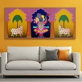 thumbnail image 1 of Eurotex Indian Ethnic Pichwai Shrinath ji Wall Art Canvas Painting For Home Decor Ready To Hang Art Wall Art, Painting for Bed Room, 18x18 in (Without Frame), 1 of 1