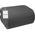 thumbnail image 1 of Eurotex Luxury Cotton Blankets for Twin Size Bed | All-Season 100% Cotton Herringbone Lightweight, Soft & Cozy Fall Thermal Blanket, 350GSM, 66x90 inches |GREY, 1 of 10