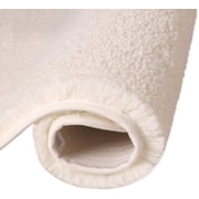 Eurotex Microfiber Bathroom Rugs Soft and Absorbent, Non Slip 17x24 Cream