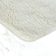 Eurotex Microfiber Bathroom Rugs Soft and Absorbent, Non Slip 24x40 White
